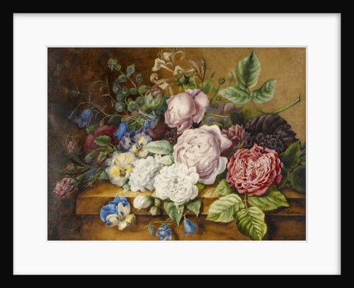 Flowers on a Ledge, 1814 by Ernestine Panckoucke