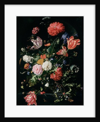 Flowers in a Glass Vase, c.1660 by Jan Davidsz de Heem