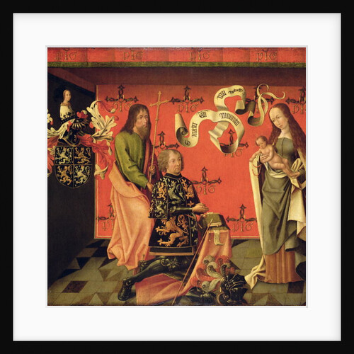 Portrait of the Chevalier Philip Hinckaert and St. Philip the Apostle, before the Virgin and Child, c.1494-1505 by Brabant School