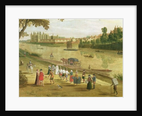 The Thames at Richmond, with the Old Royal Palace, c.1620 by Flemish School