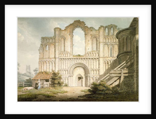 PD.56-1958 West front of Castle Acre Priory Church, near Downham, Norfolk, 1796 by Edward Dayes