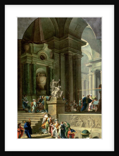 An Allegorical Monument to Sir Isaac Newton c.1727-29 by G. B. and Valeriani D. and G. Pittoni