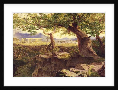 The Temple of Apollo, Bassae, 1854-55 by Edward Lear