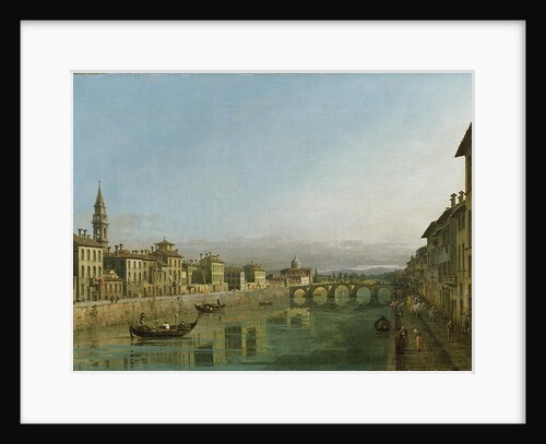 The Arno in Florence with the Ponte alla Carraia, c.1745 by Bernardo Bellotto