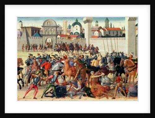 The Siege of Troy I: The Death of Hector, c.1490-95 by Biagio di Antonio