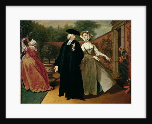 Pamela shows Mr Williams a hiding place for her letters, from `Pamela: or Virtue Rewarded' by Samuel Richardson published 1740, c.1744 by Joseph Highmore