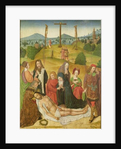 The Deposition, centre panel of triptych, late 15th-early 16th century by School French