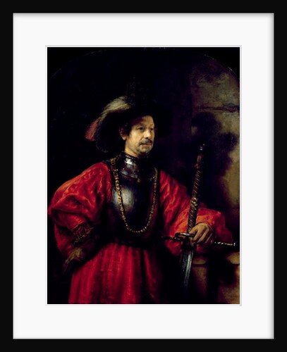 Portrait of a man in military costume, 1650 by Rembrandt Harmensz. van Rijn