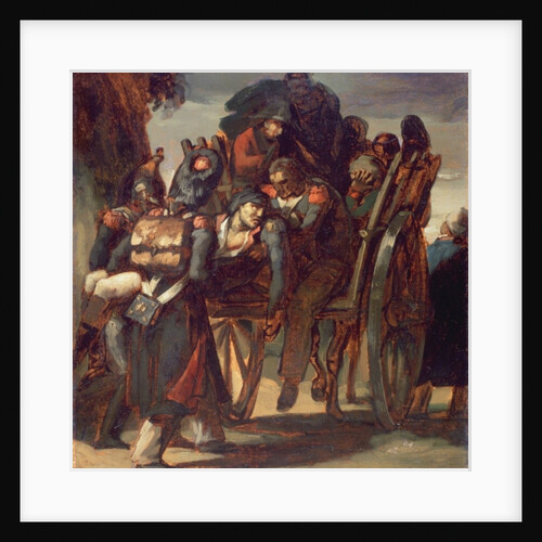Wounded Soldiers in a cart, 1814-17 by Theodore Gericault