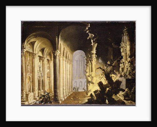 King Asa of Judah destroying the statue of Priapus by Francois de Nome