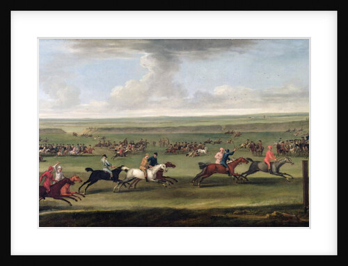 A race on the beacon course at Newmarket, c.1750 by John Wootton