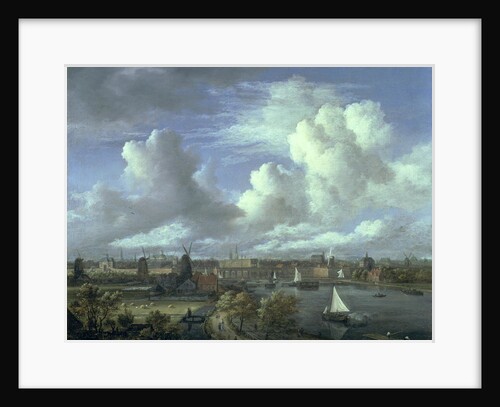 View on the Amstel looking towards Amsterdam, c.1675-70 by Jacob Isaaksz. or Isaacksz. van Ruisdael