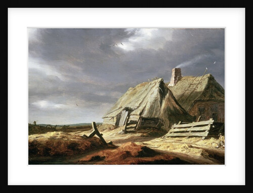 Farm Buildings in a Landscape, c.1625-28 by Salomon van Ruisdael or Ruysdael
