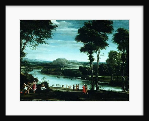 Landscape with St. John Baptising, c.1610-20 by Domenichino