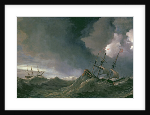 Storm at Sea by Willem van de II Velde