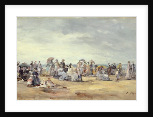The Beach at Trouville, 1873 by Eugene Louis Boudin