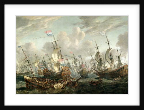 The Four Days' Battle, 1-4 June 1666 by Abraham Storck