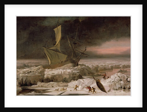 Arctic Adventure, or A Ship in Distress off Greenland, c.1677 by Abraham Danielsz. Hondius