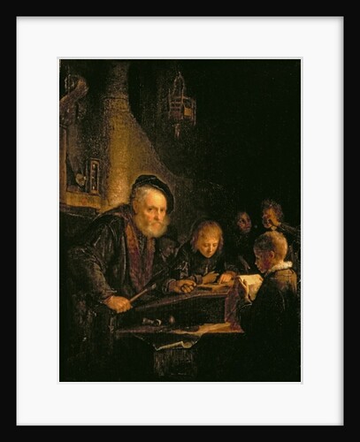 The Schoolmaster, 1645 by Gerrit or Gerard Dou