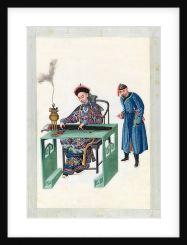 Man playing the zheng by Youqua Youqua