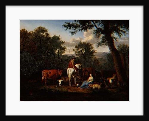 Landscape with Cattle and Figures, 1664 by Adriaen van de Velde