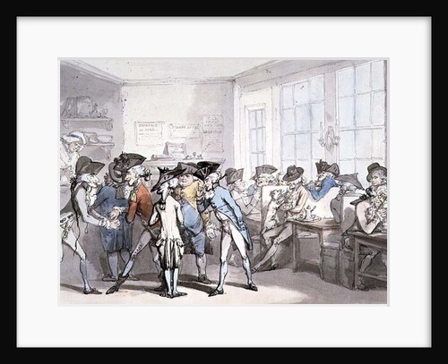 No.1732 A French Coffee House by Thomas Rowlandson