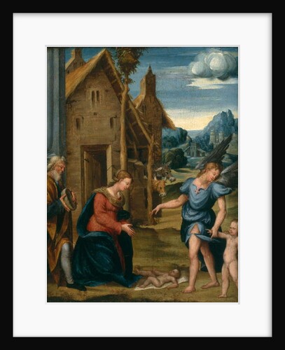 Adoration of the Child with Raphael and Tobias, c.1510 by Domenico Panetti