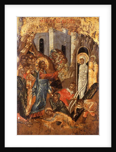 The Raising of Lazarus, 16th-17th century by Greek school