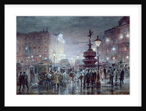 Piccadilly Circus at Night, 1911 by Thomas Prytherch