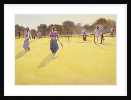Edwardians at Tennis by Tom Simpson