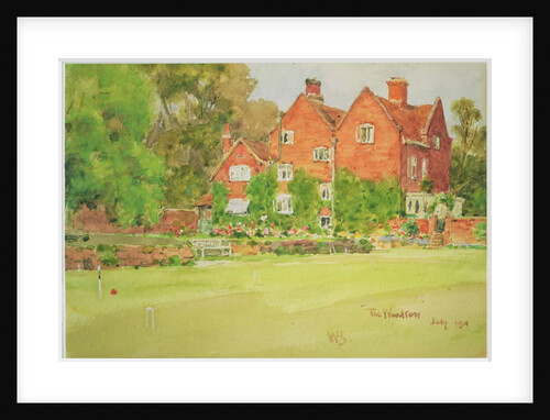 The Croquet Lawn at The Woodrow, 1911 by Wilfrid Williams Ball