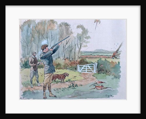 The Month of October: Pheasant Shooting by George Derville Rowlandson