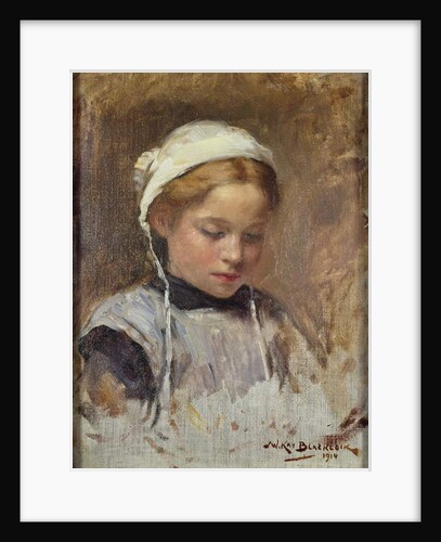 Young Girl in a Blue Pinafore, 1914 by William Kay Blacklock