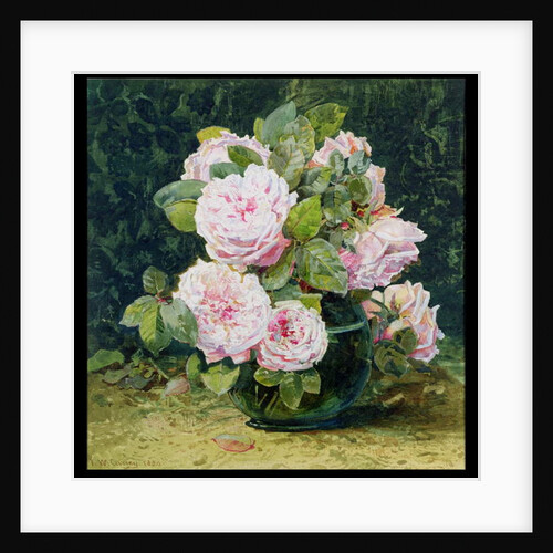 Roses in a Green Bowl, 1880 by Fanny W. Currey