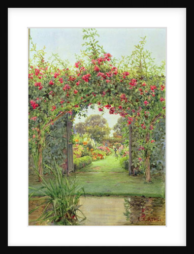 Crimson Rambler, Harleyford Manor, Marlow by Ernest Arthur Rowe