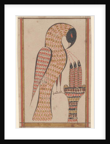 Pelican in its Piety, Fraktur Painting, c.1810 by David Kulp