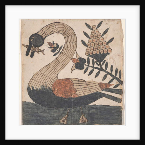 Bird with Fish, Fraktur Painting, c.1810 by American School