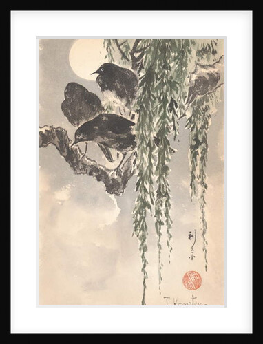 Three crows by Japanese School