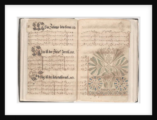 Pages from a hymnal by School American