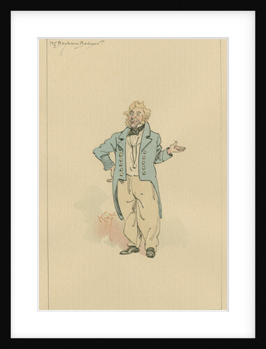 Mr Bayham Badger, c.1920s by Arthur Rackham