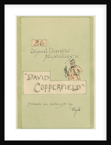 Title Page, Illustrations for 'David Copperfield', c.1920s by Joseph Clayton Clarke