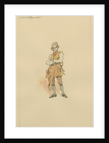 Simon Tappertit, c.1920s by Joseph Clayton Clarke