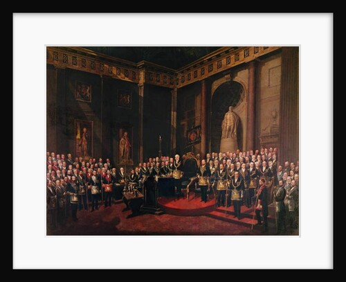 The Reception of HRH The Prince of Wales as Past Grand Master, 1st December 1869 by Sigismund Rosenthal
