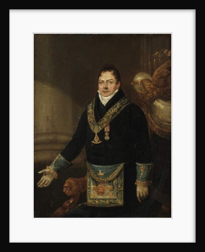 Augustus Frederick, Duke of Sussex as Grand Master, 1827 by J. Naish