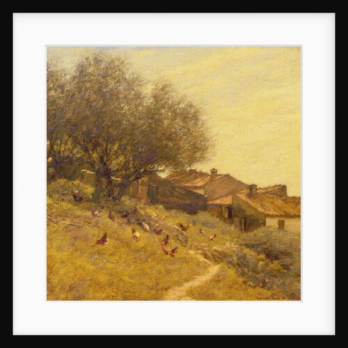 A Hillside Village in Provence by Henry Herbert La Thangue