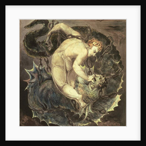 The Angel Michael Binding Satan c.1805 by William Blake