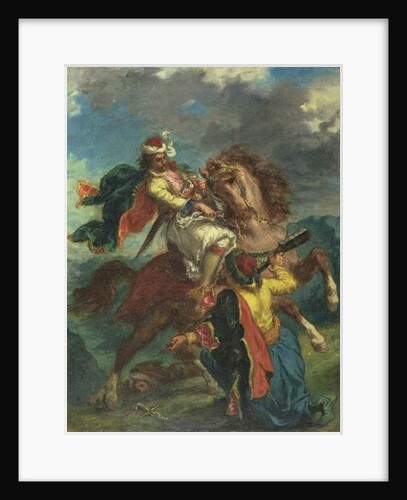 A Turk Surrenders to a Greek Horseman, 1856 by Ferdinand Victor Eugene Delacroix
