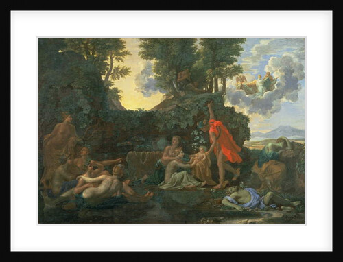 The Infant Bacchus Entrusted to the Nymphs of Nysa; The Death of Echo and Narcissus, 1657 by Nicolas Poussin