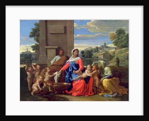 The Holy Family with the Infant St. John the Baptist and St. Elizabeth, 1650-51 by Nicolas Poussin