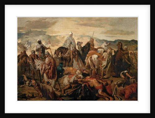 Arab Horsemen Carrying Away their Dead, 1850 by Theodore Chasseriau